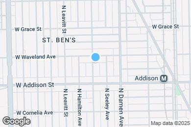 Map image of the property - 3643 N Hoyne Ave
