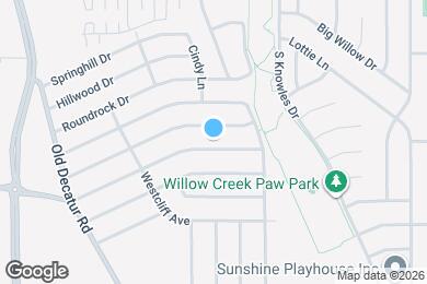 Map image of the property - 1032 W Hills Terrace