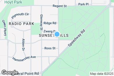 Map image of the property - 3702 Hillcrest Dr