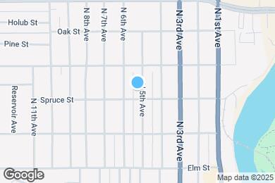 Map image of the property - 306 N 5th Ave