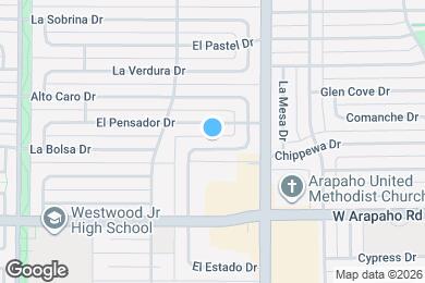 Map image of the property - 15825 El Estado Dr