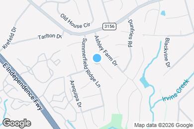 Map image of the property - 9922 Patrick Springs Ct