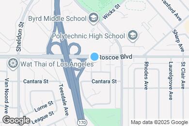 Map image of the property - 8246 Beeman Ave