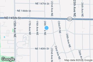 Map image of the property - 14310 20th Ave NE
