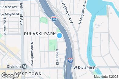 Map image of the property - 1368 W Evergreen Ave