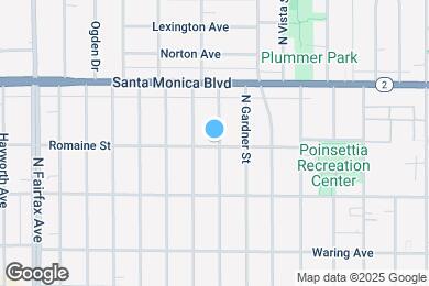 Map image of the property - 1001 N Sierra Bonita Ave
