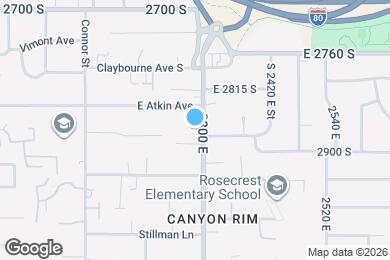 Map image of the property - 2872 S 2300 E