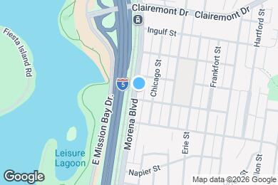 Map image of the property - 2313 Morena Blvd