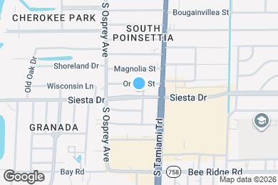 Map image of the property - 1919 Siesta Dr