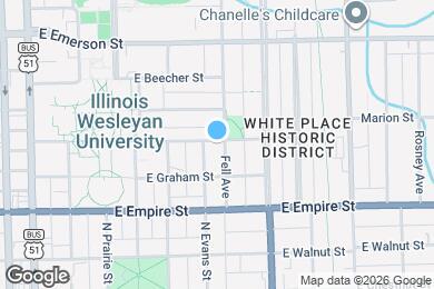 Map image of the property - 1214 Fell Ave