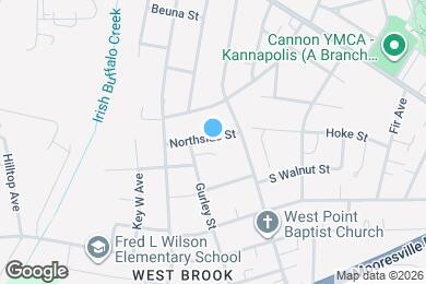 Map image of the property - 1105 Northside St