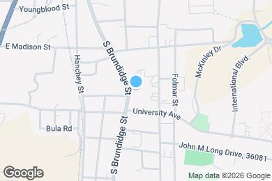 Map image of the property - 550 S Brundidge St