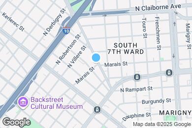 Map image of the property - 1300 St Bernard Ave