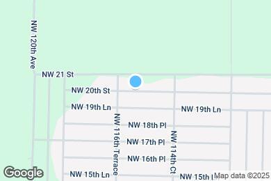Map image of the property - 11625 NW 20th St