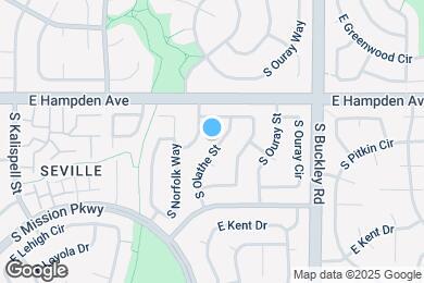 Map image of the property - 3613 S Olathe St