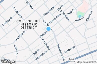 Map image of the property - 1216 Park St