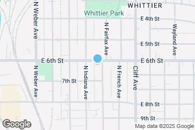 Map image of the property - 323 N Fairfax Ave
