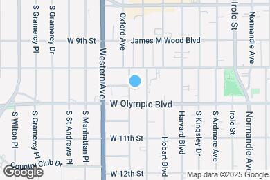 Map image of the property - 980 S Oxford Ave
