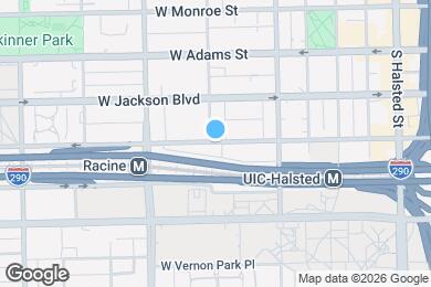 Map image of the property - 1091 W Van Buren St