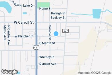 Map image of the property - 314 E Fletcher St