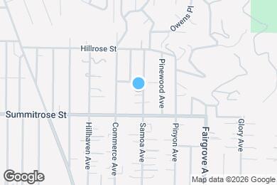 Map image of the property - 10539 Samoa Ave