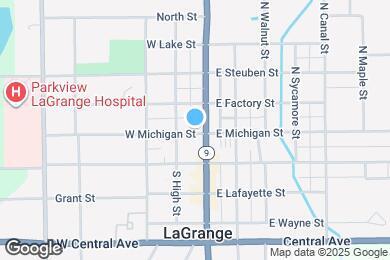 Map image of the property - 104 W Michigan St