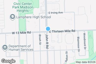 Map image of the property - 270 E Thirteen Mile Rd