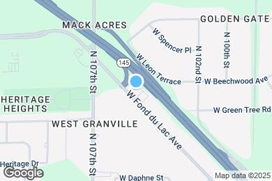 Map image of the property - 10500 W Fond du Lac Ave