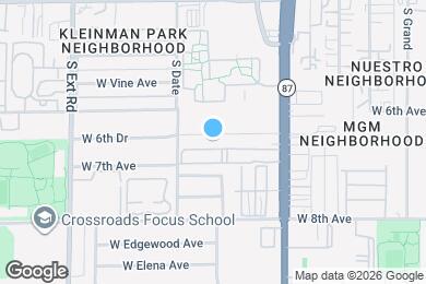 Map image of the property - 525 W 6th Dr