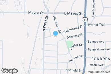 Map image of the property - 353 E Ridgeway St
