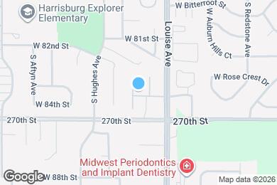 Map image of the property - 3436 W 84th Pl