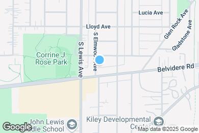 Map image of the property - 519 S Elmwood Ave