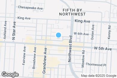 Map image of the property - 1345 W 6th Ave