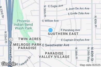 Map image of the property - 3643 E Surrey Ave