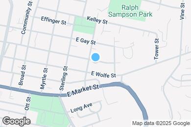 Map image of the property - 631 E Rock St