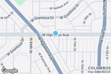 Map image of the property - 8115 W Hampton Ave