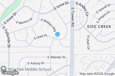 Map image of the property - 1847 S Yampa Way