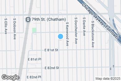 Map image of the property - 8027 S Kimbark Ave