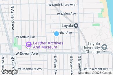 Map image of the property - 6459 N Wayne Ave