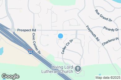 Map image of the property - Cedar Lakes Apartments