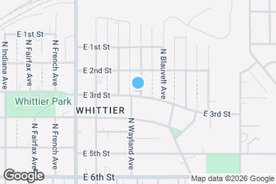 Map image of the property - 1328 E 3rd St