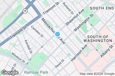 Map image of the property - 617 Massachusetts Ave