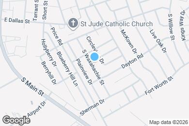 Map image of the property - 603 S Waxahachie St