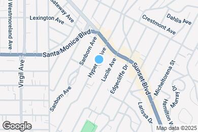 Map image of the property - 1014 1/2 Hyperion Ave