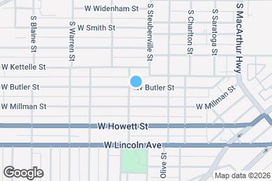Map image of the property - 1314 W Butler St