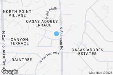 Map image of the property - 2920 W Calle Lucinda
