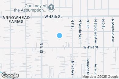 Map image of the property - 674 W 41st St