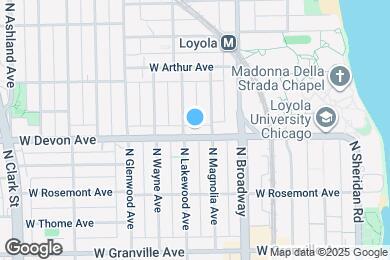 Map image of the property - 1248 W Devon Ave