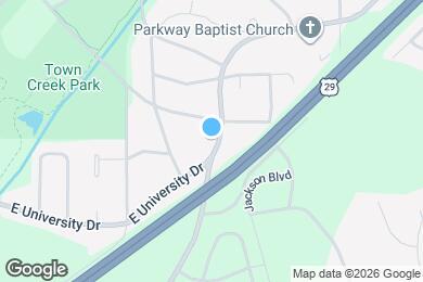Map image of the property - 591 E University Dr