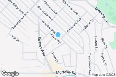 Map image of the property - 1312 Woodbourne Ave